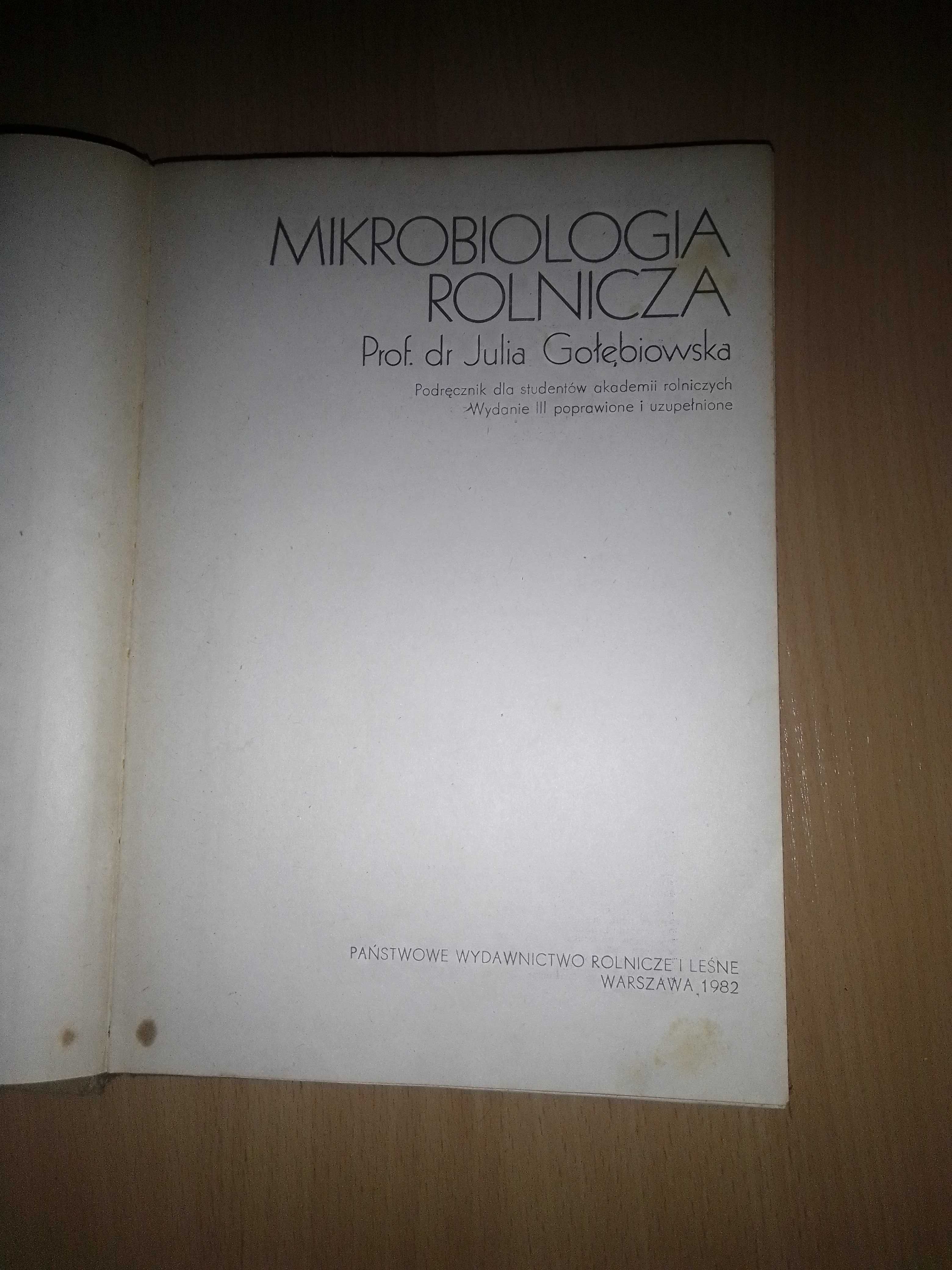 Mikrobiologia Rolnicza Julia Gołębiowska