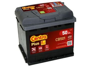 Akumulator 12V 50Ah CENTRA PLUS CB501 +Rabat