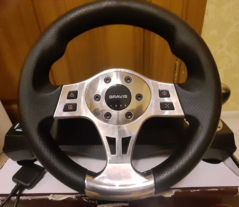 Руль ігровий Bravis (комплект)