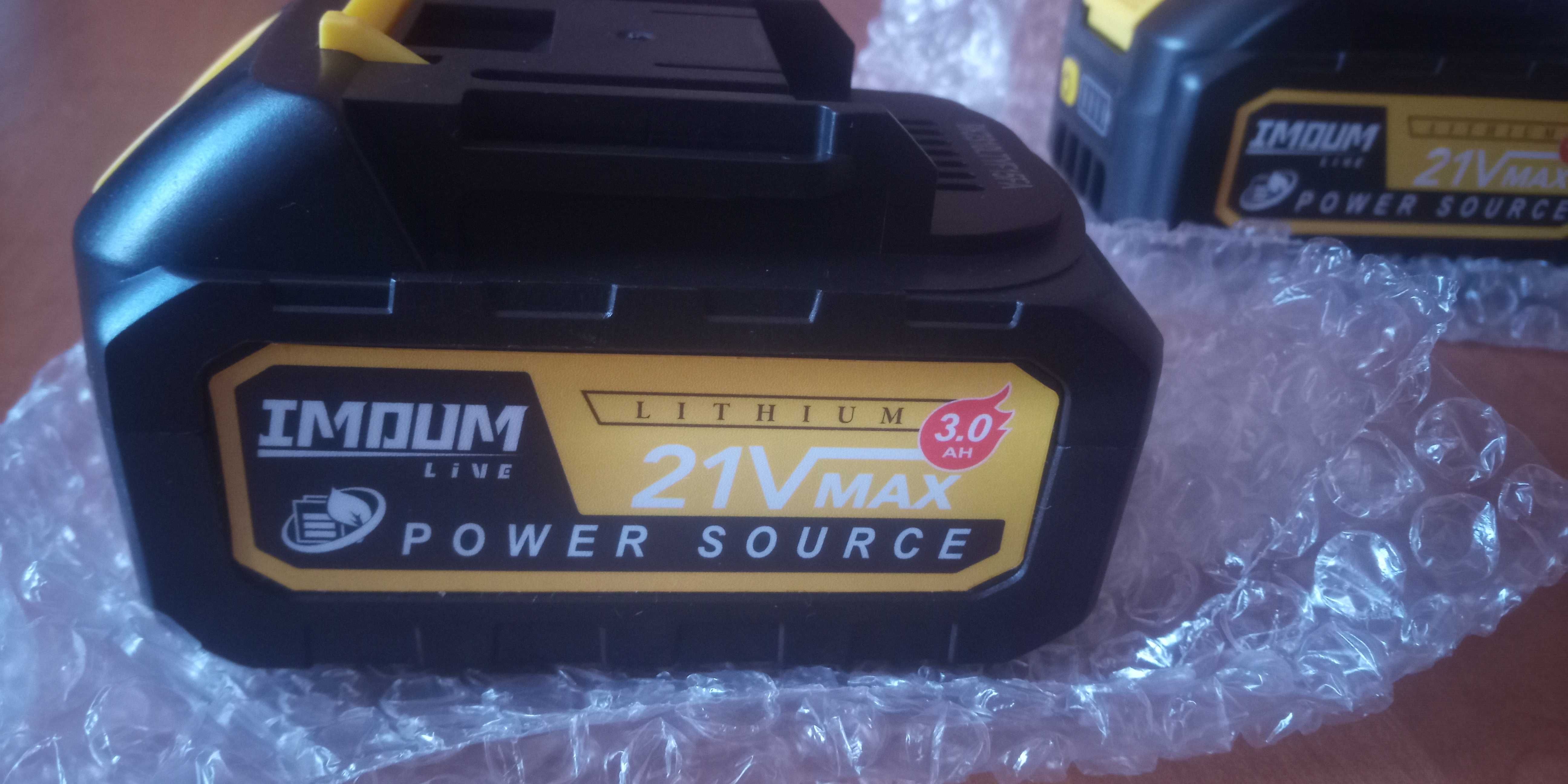 2 x Akumulator bateria Imoum  do narzędzi 21V max 3Ah do piły