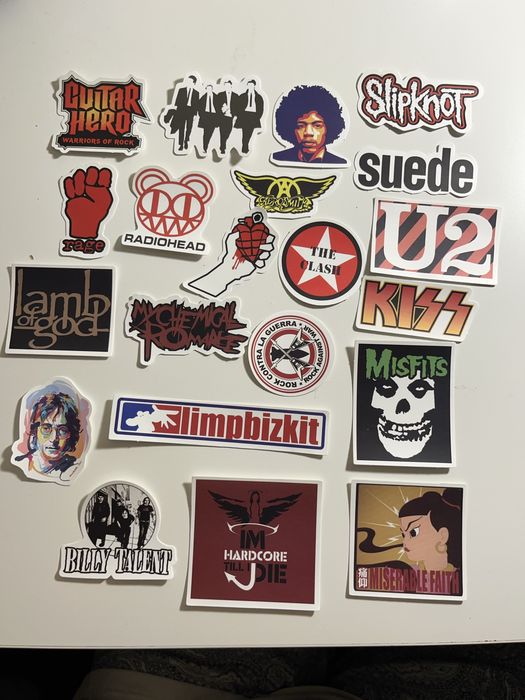 Stickers Autocolantes Bandas de Rock Variados Nirvana Kiss