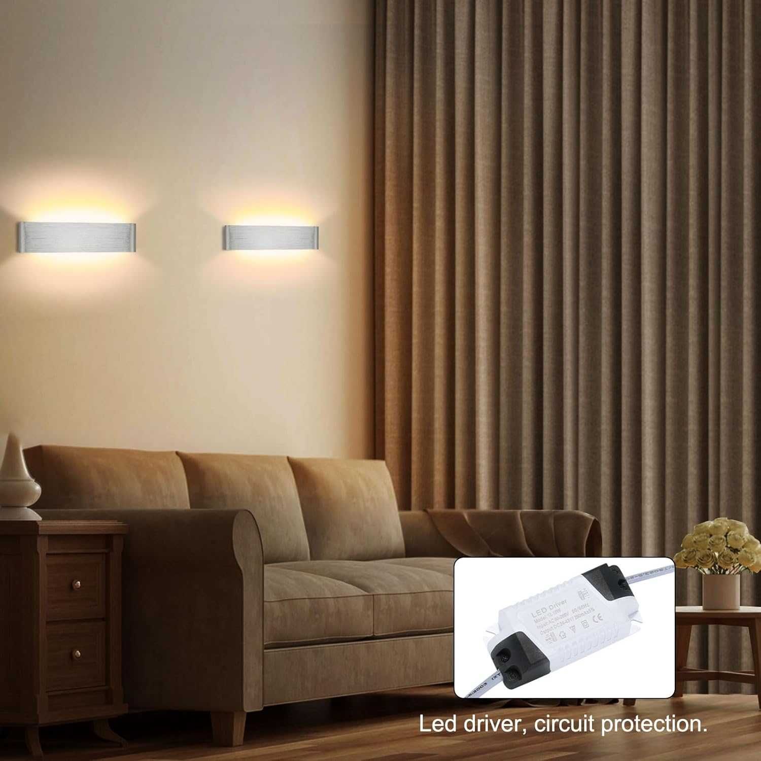 kinkiet Lightsjoy 2szt. 40cm lampy ścienne LED