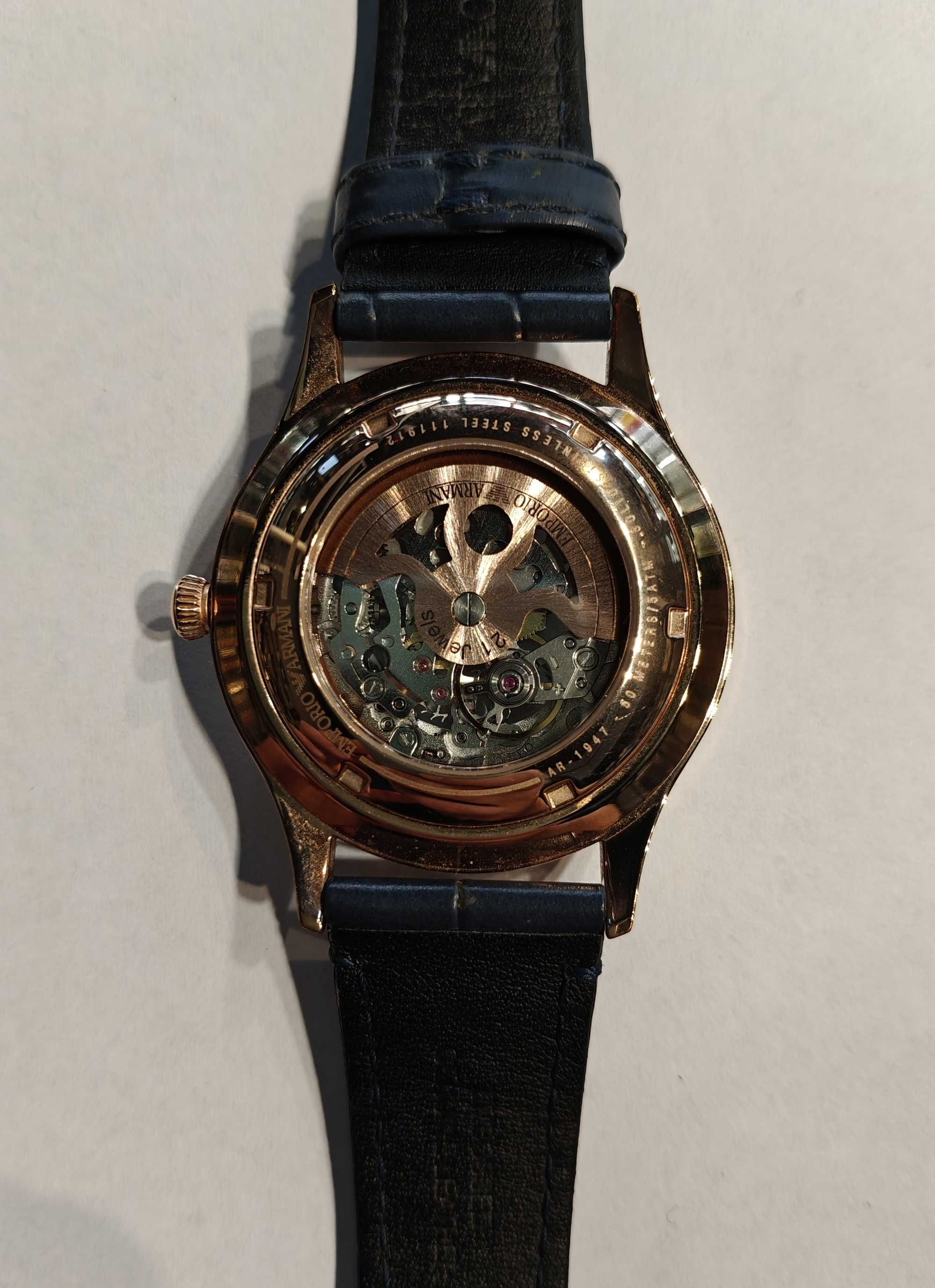 Zegarek EMPORIO ARMANI Meccanico/ AR-1947/ 21 Jewels/ Stan BDB/ Warto!