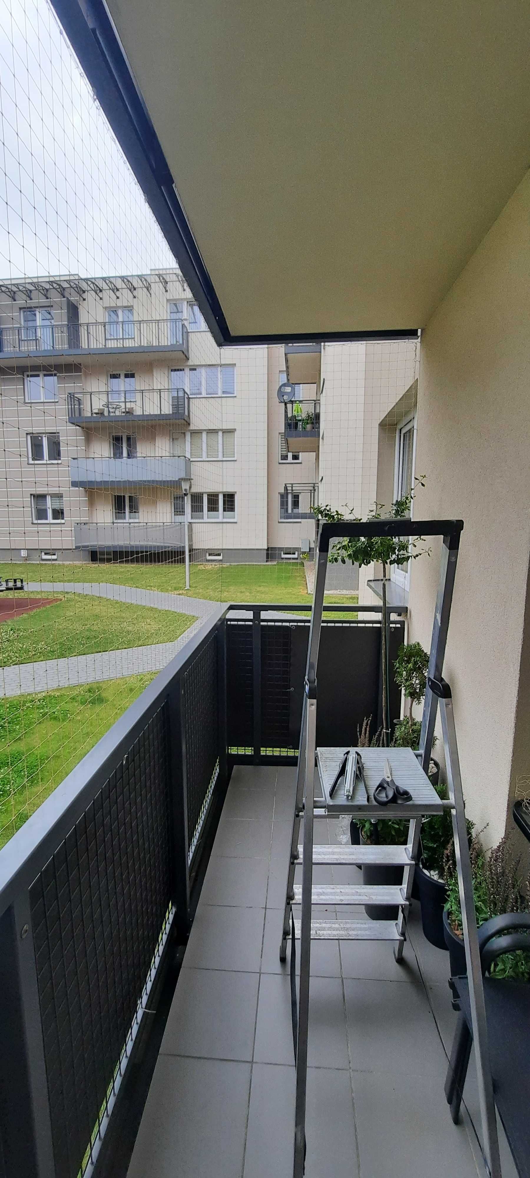 Siatka na ptaki na balkon, dla kota, gołębie, kolce Sprzątanie balkonu