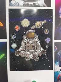 Displate Astronauta Metalowy Obraz rozmiar L