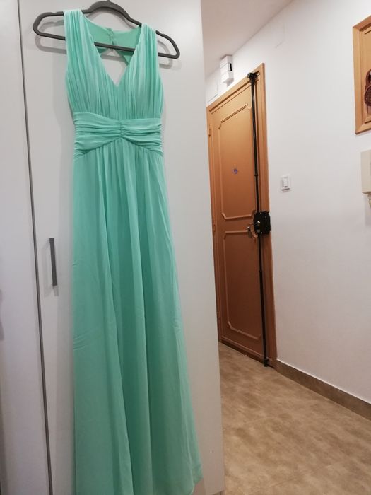Vestido gala verde