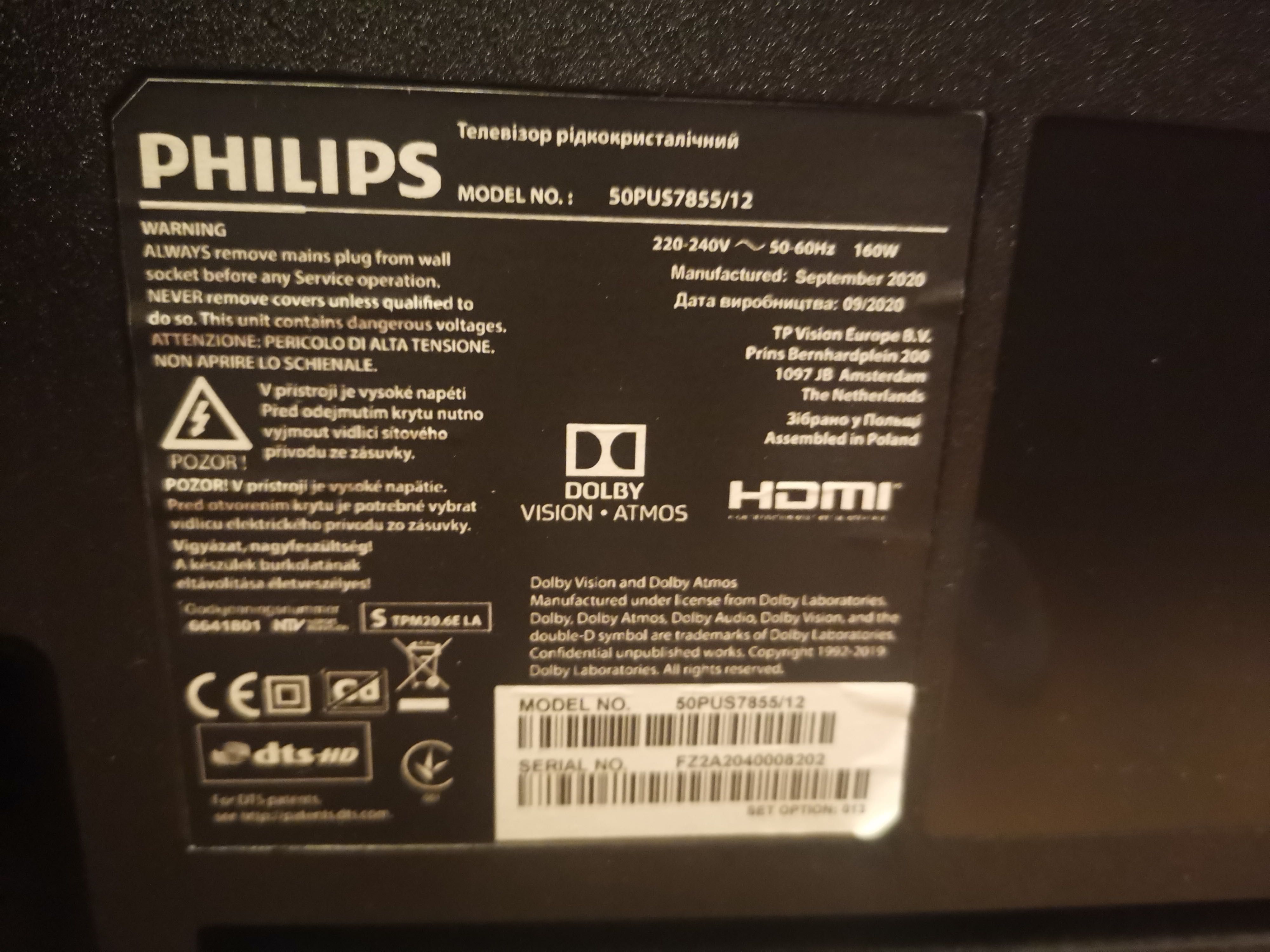 Philips TV 50 polegadas como nova