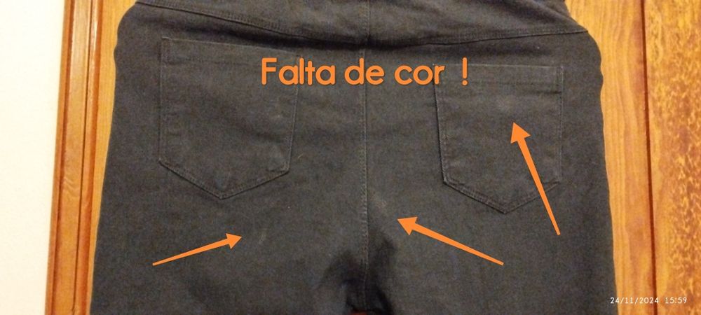 Leggings azuis escuras tamanho M/L