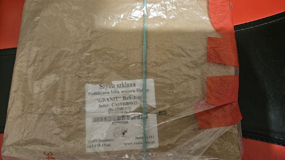 Szybki szklana podklejana folia wizjera Hełmu ReS-3