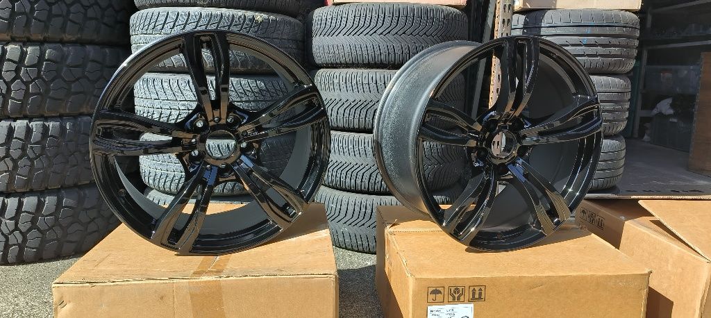 Jantes 19  BMW M4 pretas brilho -  furacão 5x120 " ET 37"