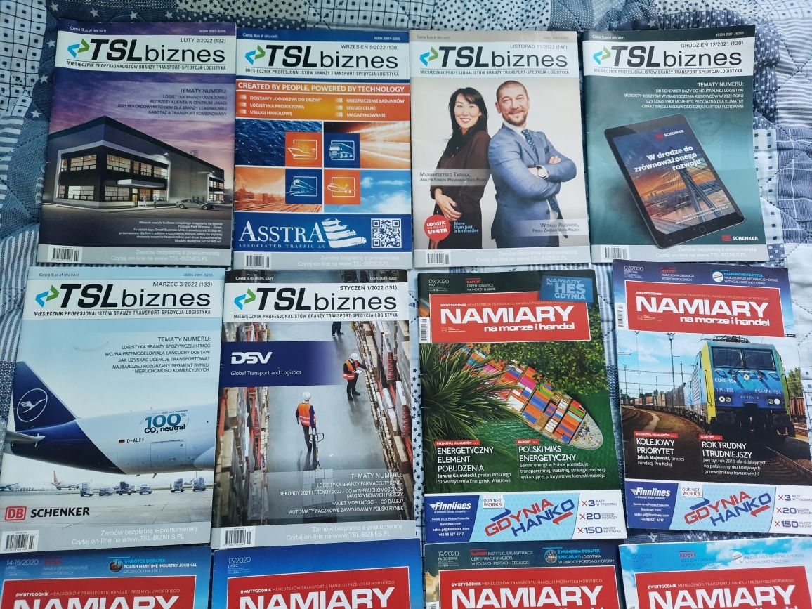 czasopisma Namiary na morze i handel TSL biznes transport port statki