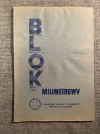 Blok milimetrowy PRL