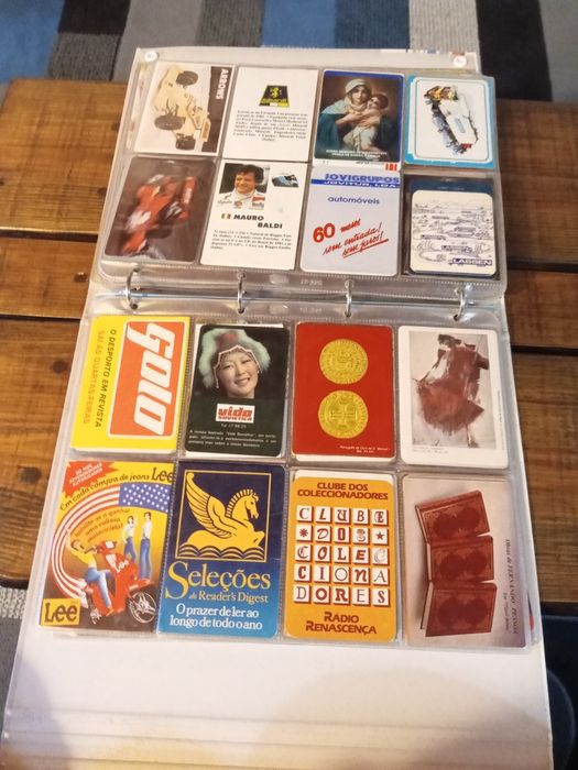 Coleção de calendários dos anos 80