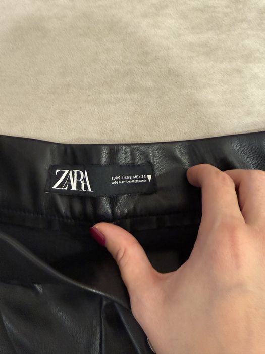 Шорты zara кож зам размер s