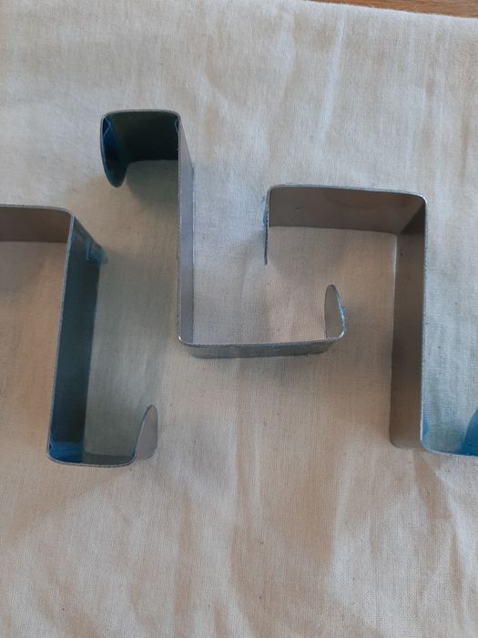 2 Cabide / ganchos aço inoxidável