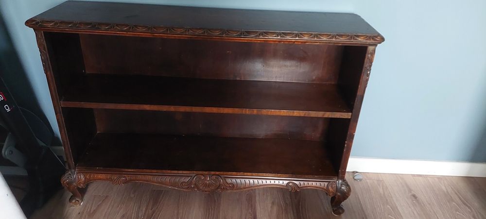 Biblioteka biblioteczka regał szafka konsola drewno vintage