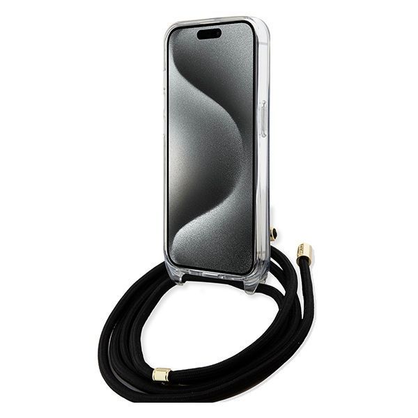 Etui Guess Crossbody Cord 4G Print iPhone 15 Pro Max 6,7" Czarny