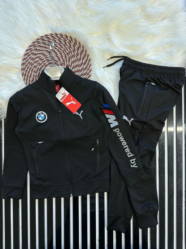 Bawełniany dres BMW PUMA dla dzieci 140 cm