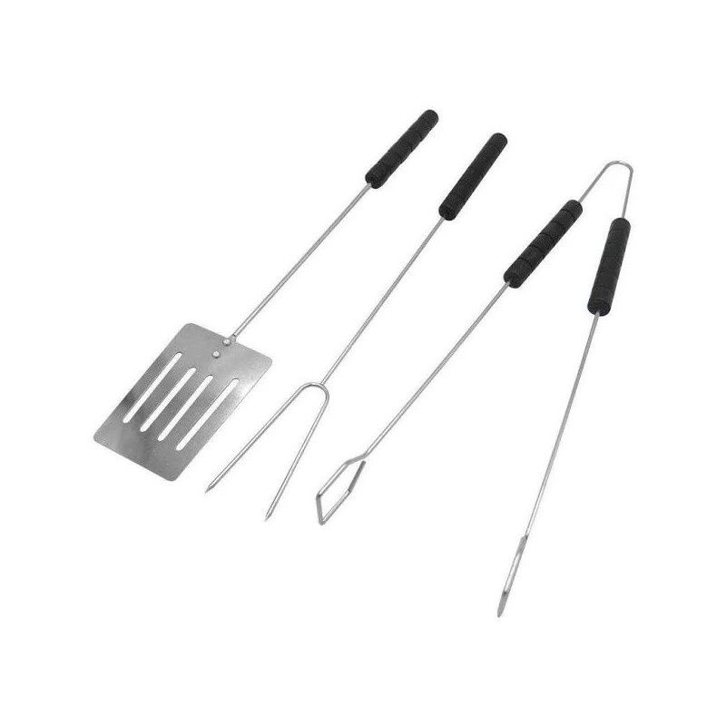 Zestaw grillowy 3-częściowy drewno 35 cm