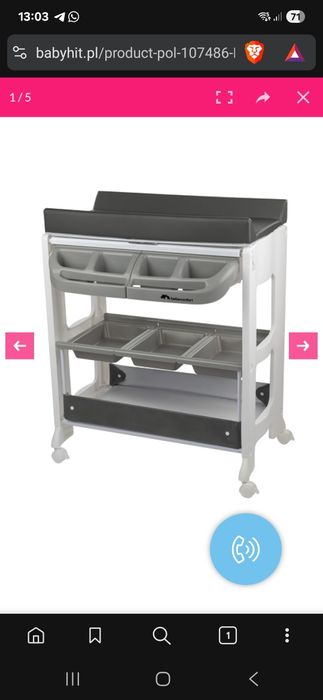 Bebeconfort przewijak, wanienka, organizer