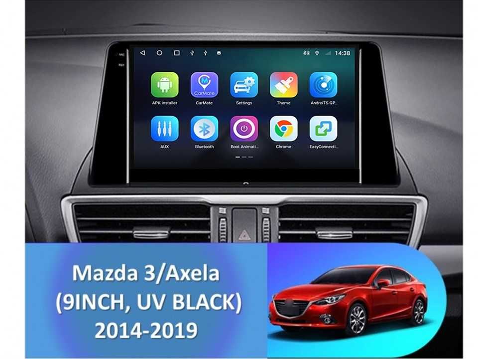 Radio samochodowe Android Mazda 3 Axela (9", UV black) 2014.-2019