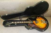 Washburn HB35 (ES-335 style) Bigsby (hand-made in Japan 1989) + case