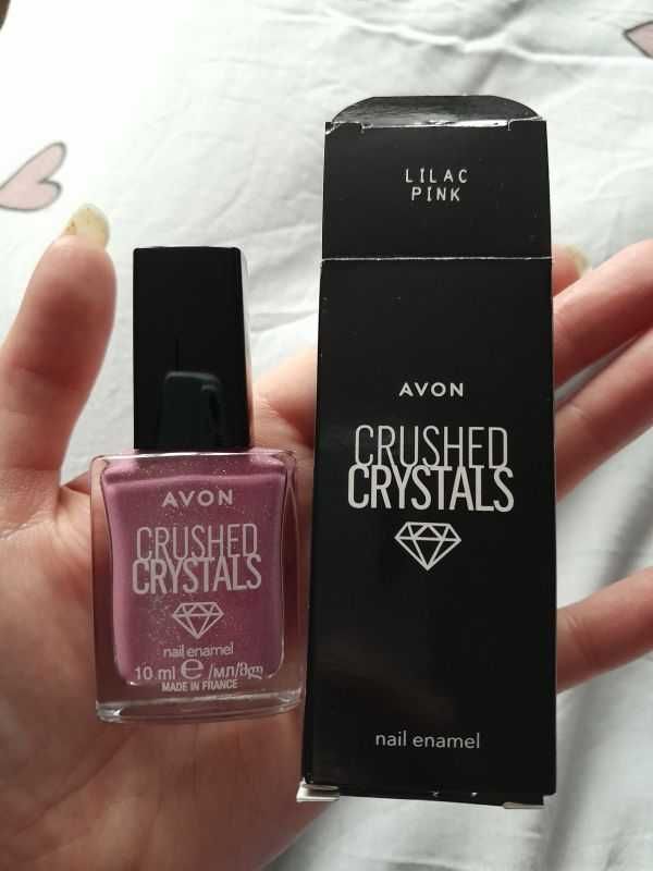 Lakier do paznokci Avon Crushed Crystals 10ml Lilac Pink.