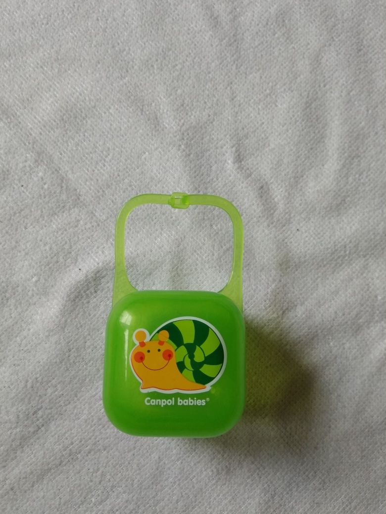 Etui pudełko pojemnik na smoczek ślimak Cannpol babies