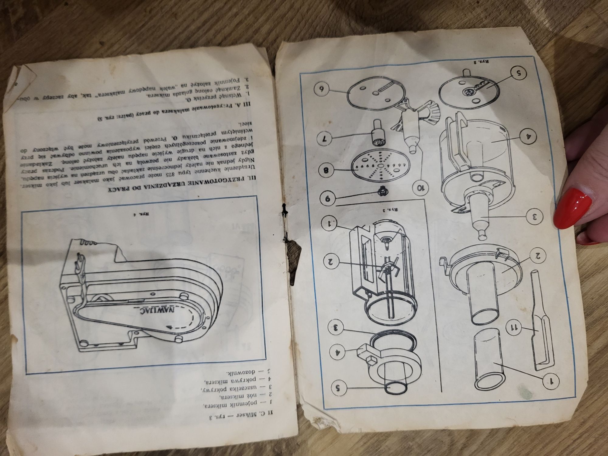 Stara instrukcja prl robot kuchenny