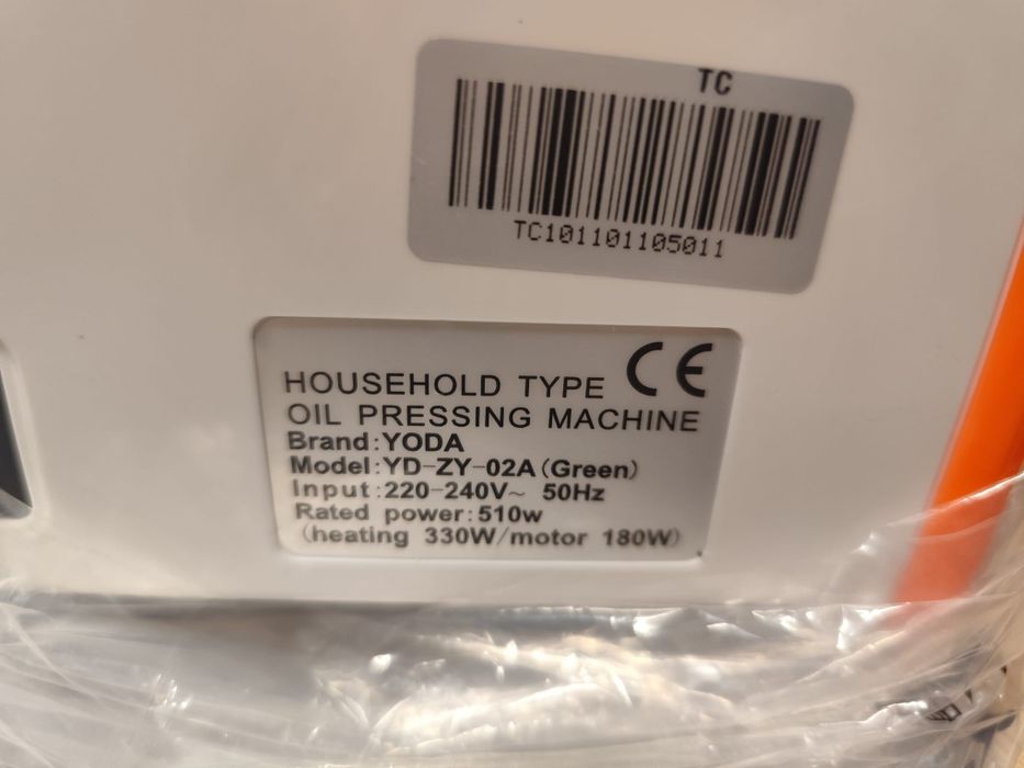 NOWA Prasa do tłoczenia oleju na zimno YODA