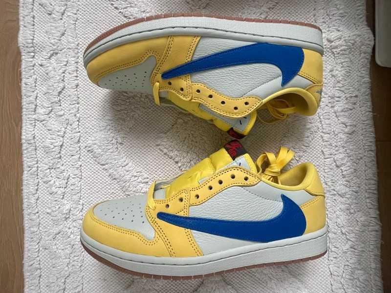 Jordan 1 Retro Low OG SP Travis Scott Canary EU.42