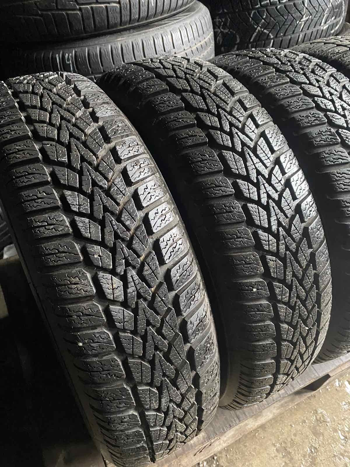 165.70.14 Dunlop 4шт зима БУ склад шины резина из Европы 70 R14 165