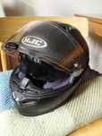 Kask motocyklowy HJC z blendą przeciwsłoneczną high-endowy model