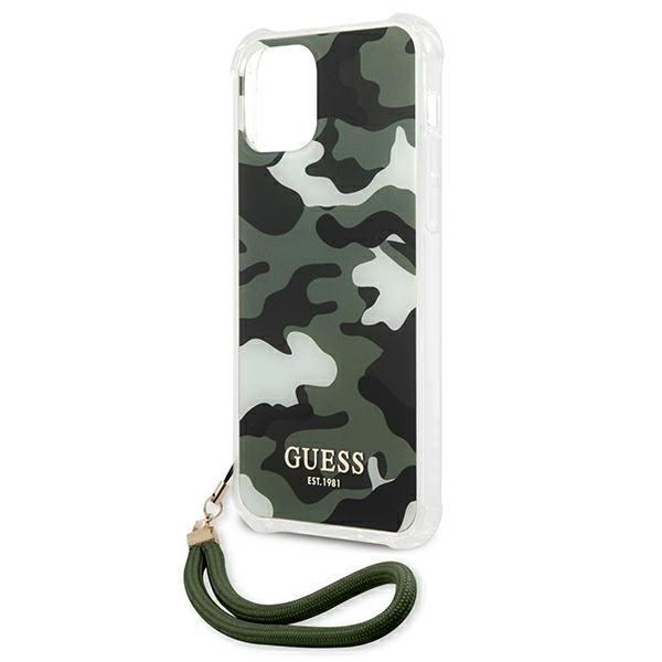 Guess Etui Camouflage do iPhone 12 Pro Max 6,7" Zielony/Khaki
