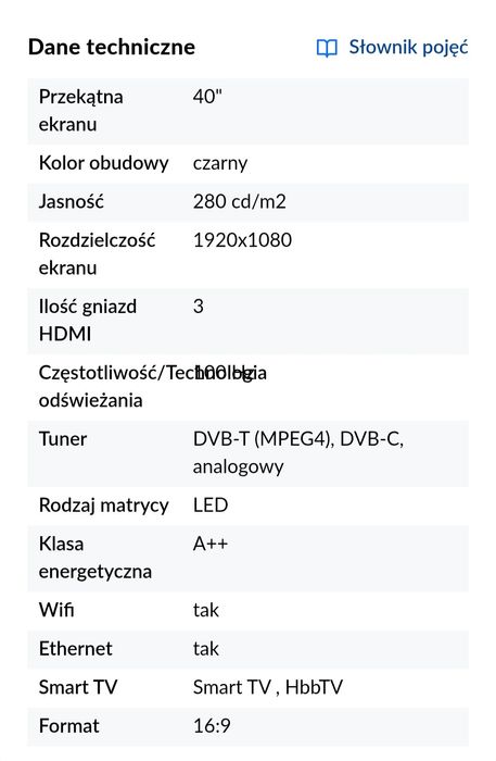 Telewizor Thomson 40FZ5533
