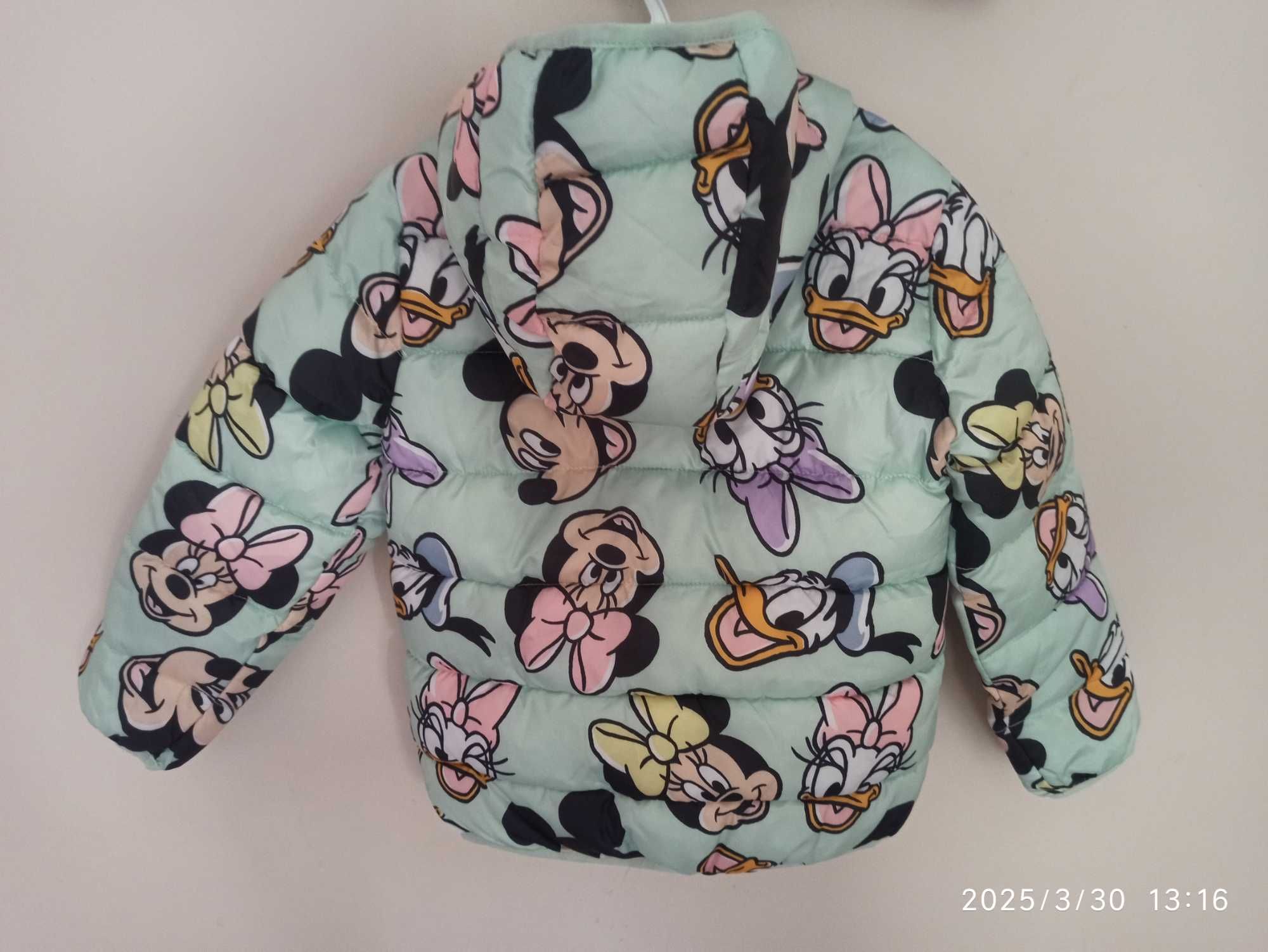 Śliczna przejściowa pikowana kurteczka Disney Minnie 116 Nowa