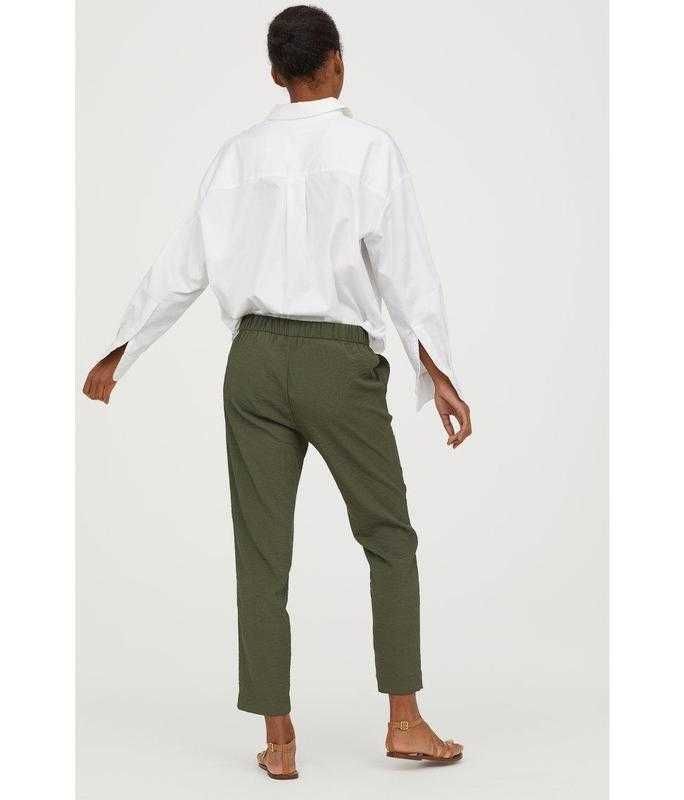Стильные брюки штаны с эластичным поясом завышенной талией от H&M