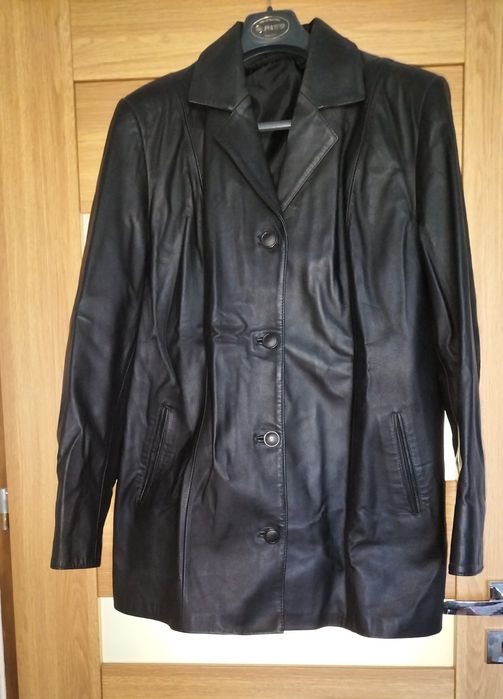 Płaszcz skórzany damski XL