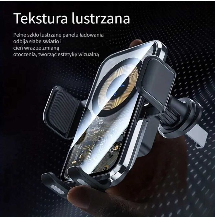 Bezprzewodowa Ładowarka Samochodowa z Uchwytem Indukcyjnym