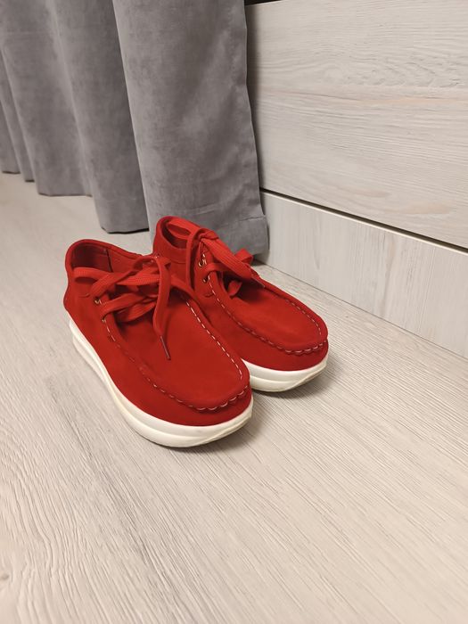 Мокасіни жіночі червоні