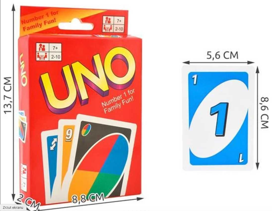 x2 Uno klasyczne Gra Karciana UNO Karty Nowa planszowa karty do gry