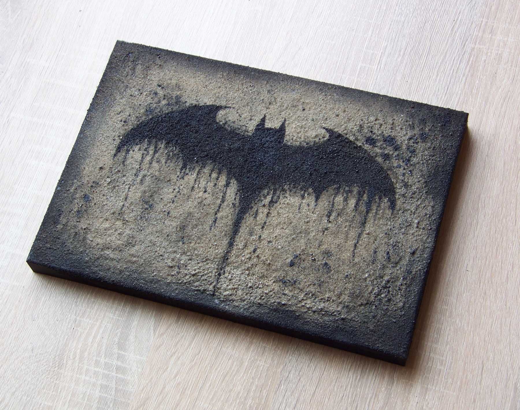 Batman Unikalny obraz ręcznie malowany na piasku