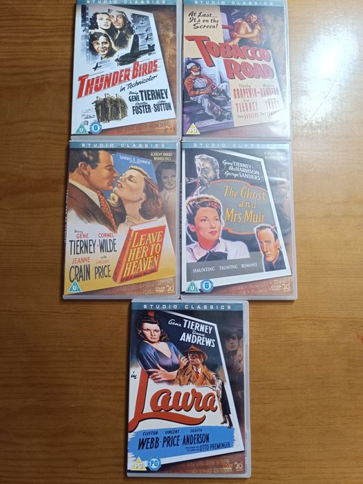 Colecção Gene Tierney - 5 Clássicos em DVD (portes grátis)
