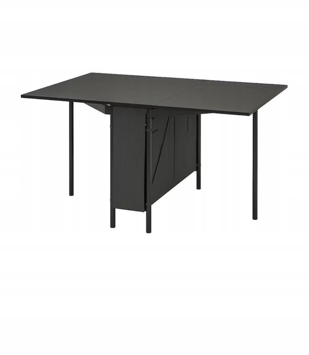 Stół rozkładany IKEA KALLHÄLL z miejscem do przechowywania CZARNY