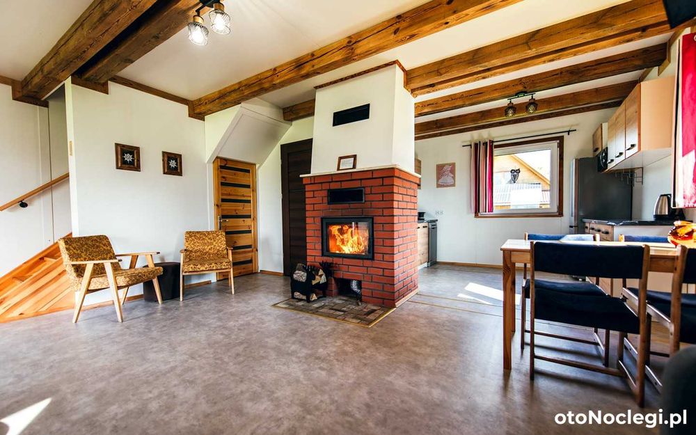 Sylwester Wolny Domek z Kominkiem Bieszczady ruska bania Narty