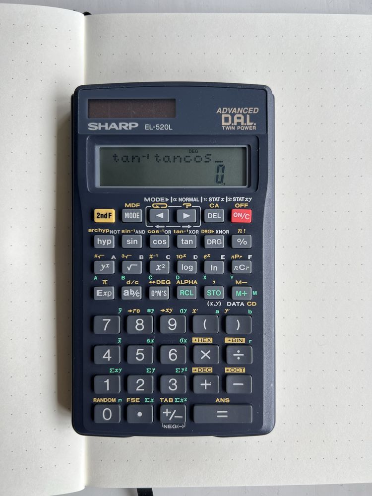 Инженерный калькулятор Sharp EL-520L