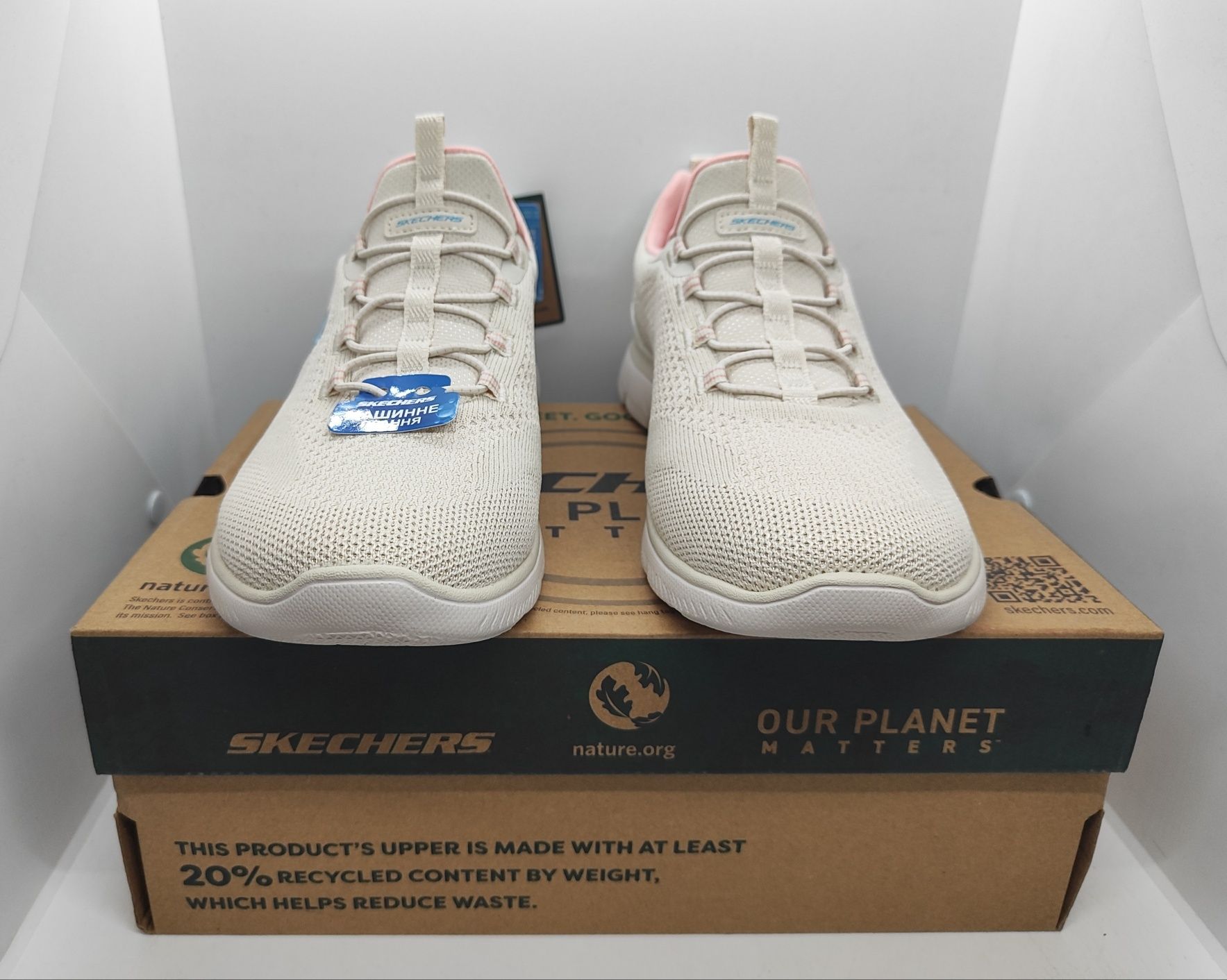 Легкие 27,5см кроссовки слипоны Skechers Memory Foam оригинал