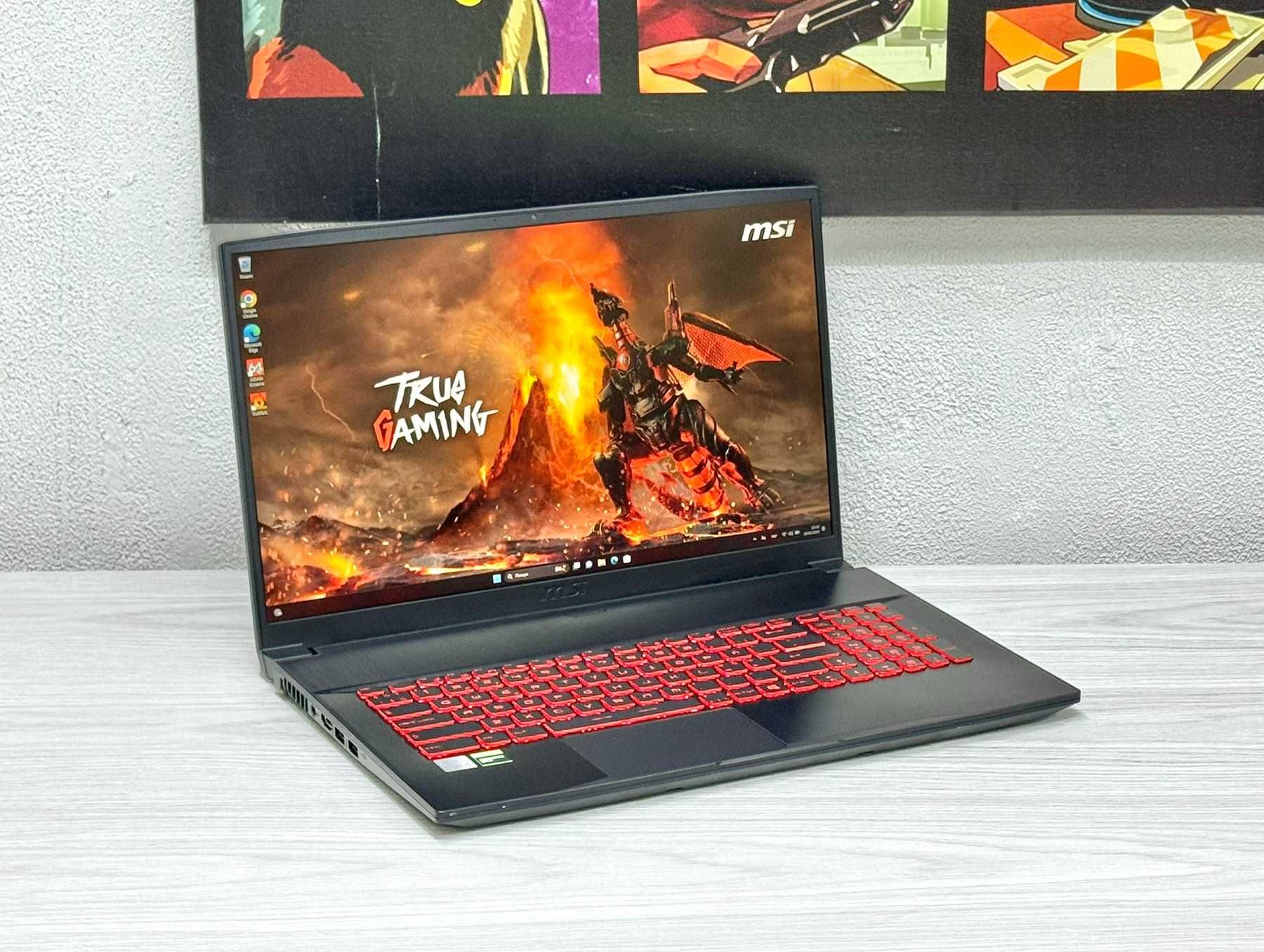 17 ДЮЙМОВИЙ Ігровий MSI GF75 THIN (Core i5-10200H, GTX1660TI, 144Hz)