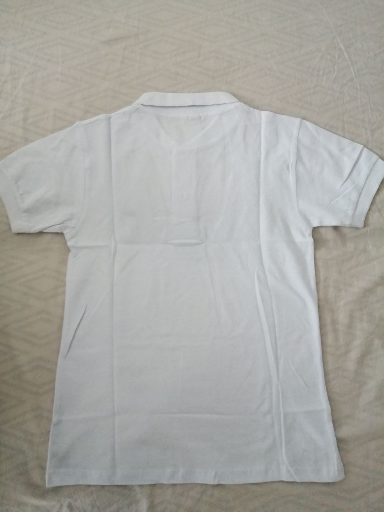 NOWA męska koszulka Lacoste t-shirt krokodyl polo bluzka biała