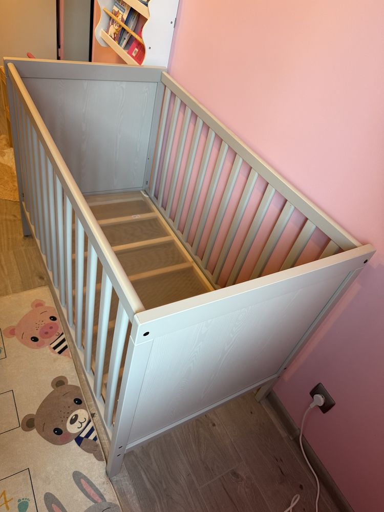Łóżeczko dziecięce niemowlęce Ikea Sundvik